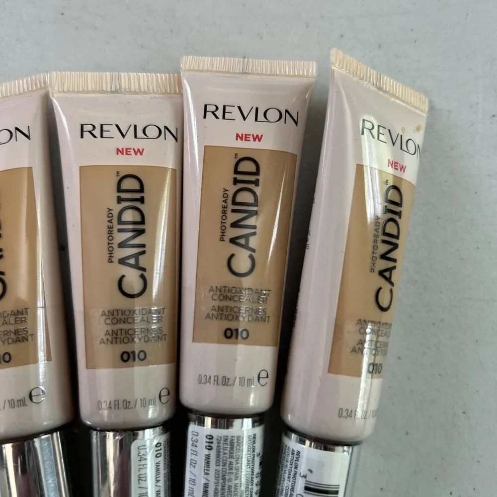 Revlon PhotoReady Candid Antioxidant Concealer 010 Vanilla .34oz Lot of 5 NEW